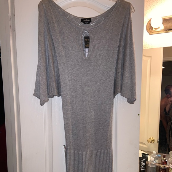 Bebe Holiday shimmer sweater dress. - Picture 2 of 7